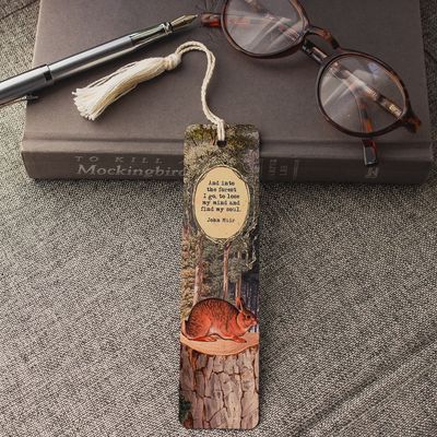 Woodland Quote- John Muir Bookmark