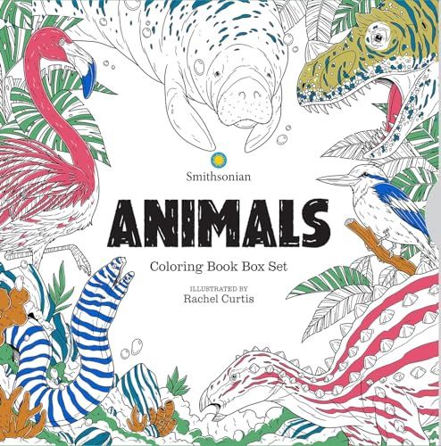 Animals: Smithsonian Coloring Box Set, Material: Paperback