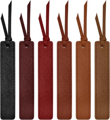 Faux Leather Bookmark
