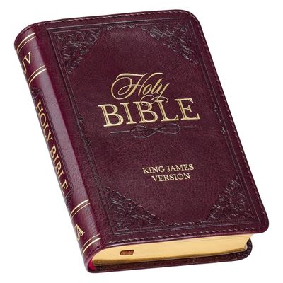 KJV Holy Bible Mini Burgundy