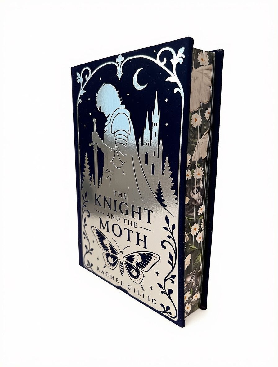 The Knight and the Moth (Rebound), Colour: Cobalt and Silver, Material: Rebound Hardcover