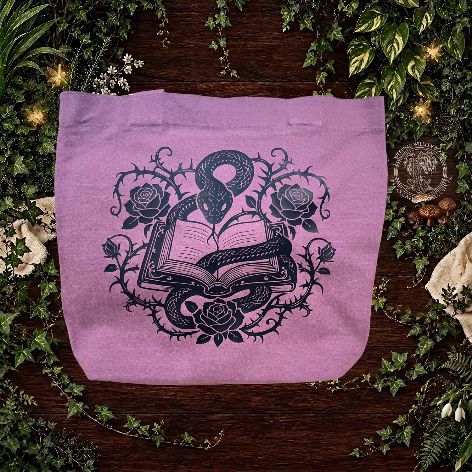 Knowledge is the Sweetest Poison Tote, Colour: Purple &amp; Black