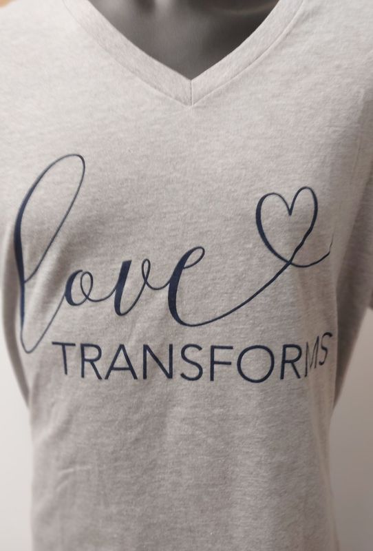 New HOPE Love Transforms T-Shirt Gray