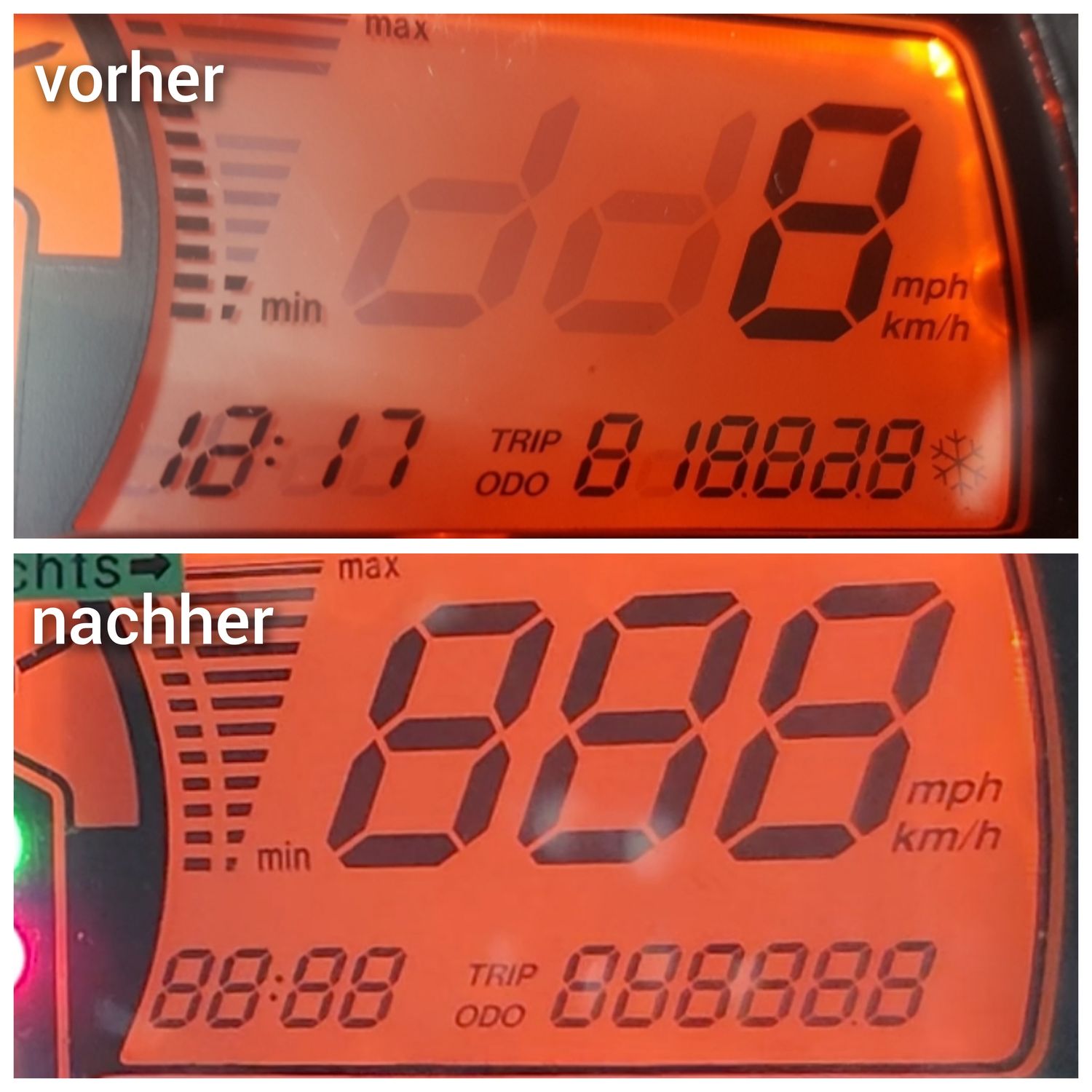 Tacho Display Anzeige Reparaturservice KTM 690, 990 Super Duke, SMCR, Adventure