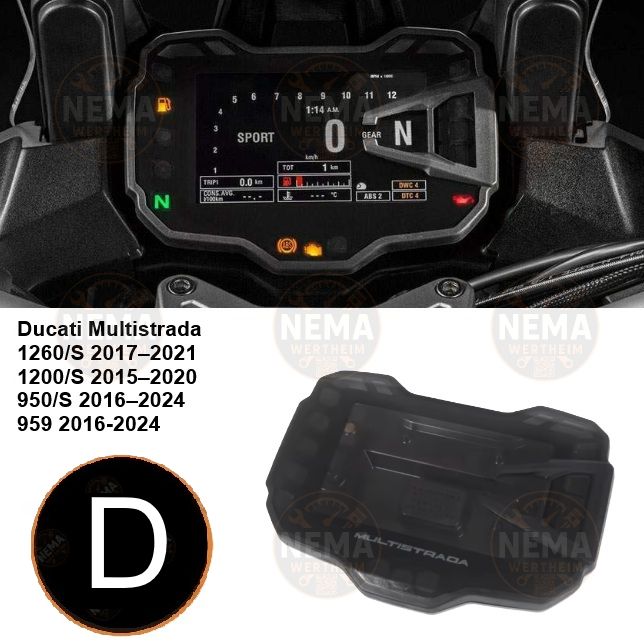 DUCATI Tacho Gehäuse inkl. Glas Reparaturservice - Panigale, Monster, Multistrada, Streetfighter