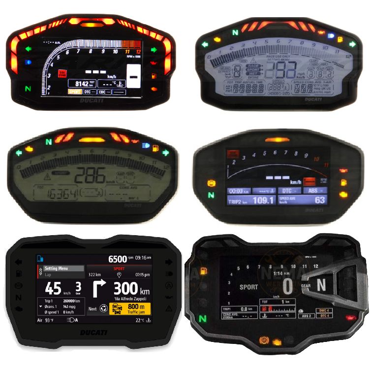 DUCATI Tacho Gehäuse inkl. Glas Reparaturservice - Panigale, Monster, Multistrada, Streetfighter