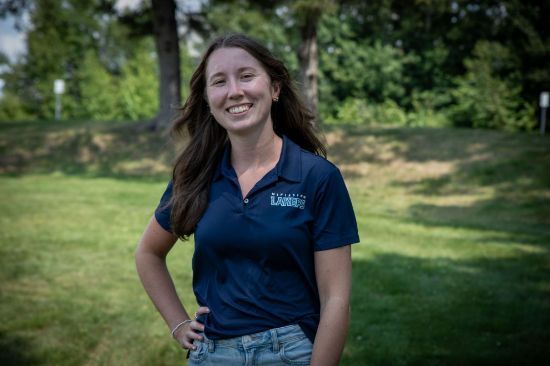 Lakers Women's Navy Golf Shirts