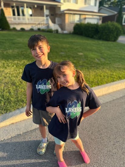 Navy Youth Lakers Tee