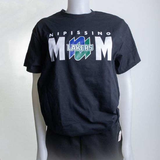 Women's Nipissing Lakers Mom Tee- Black