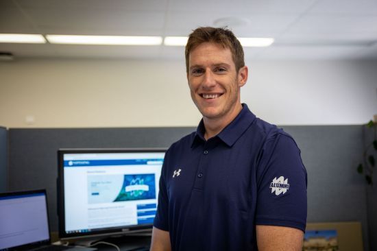 Men's Navy Alumni Golf Polo