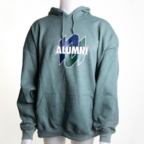 Unisex Alumni Hoodie- Heather Green