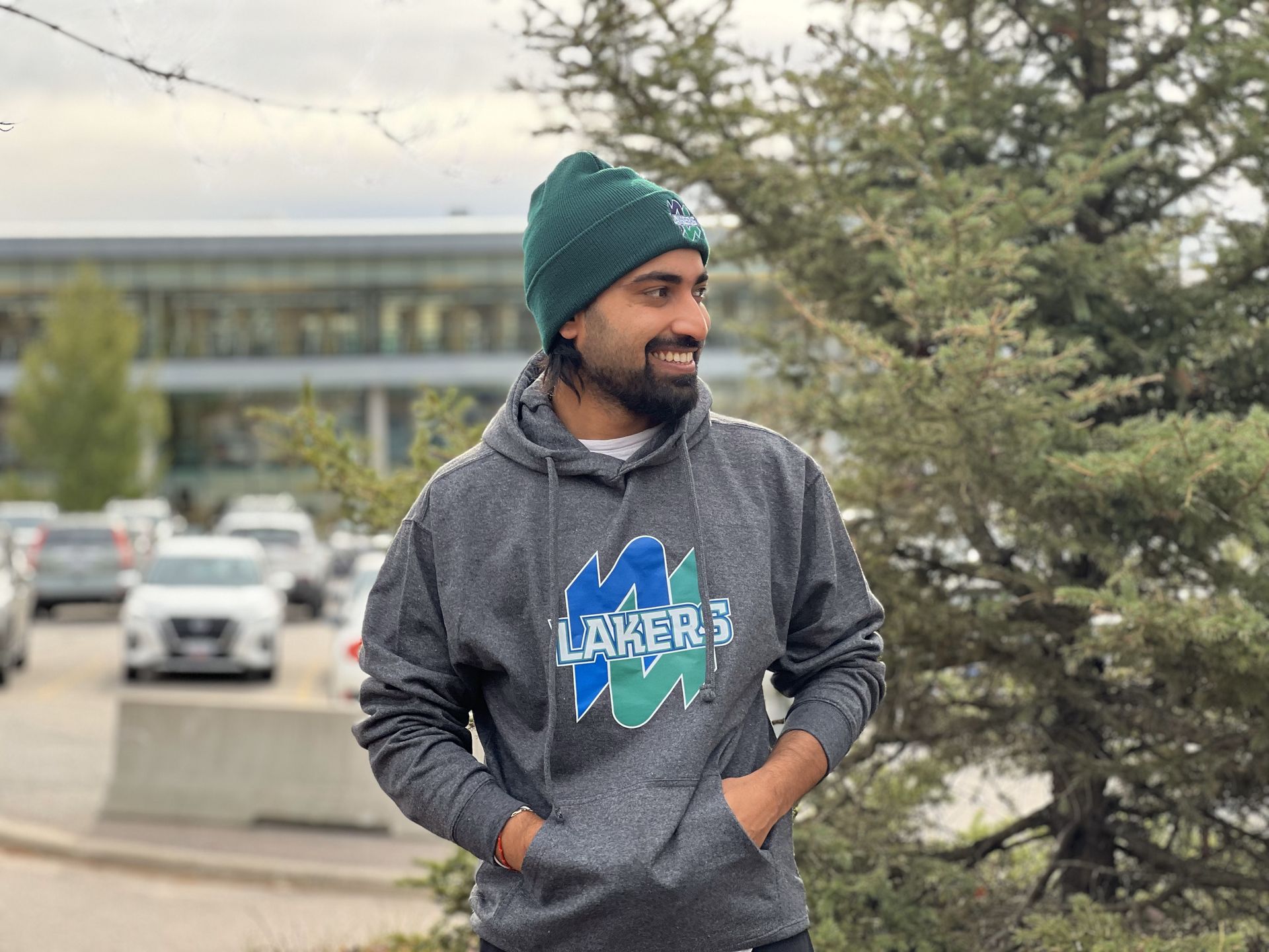 Forest Green Lakers Beanie