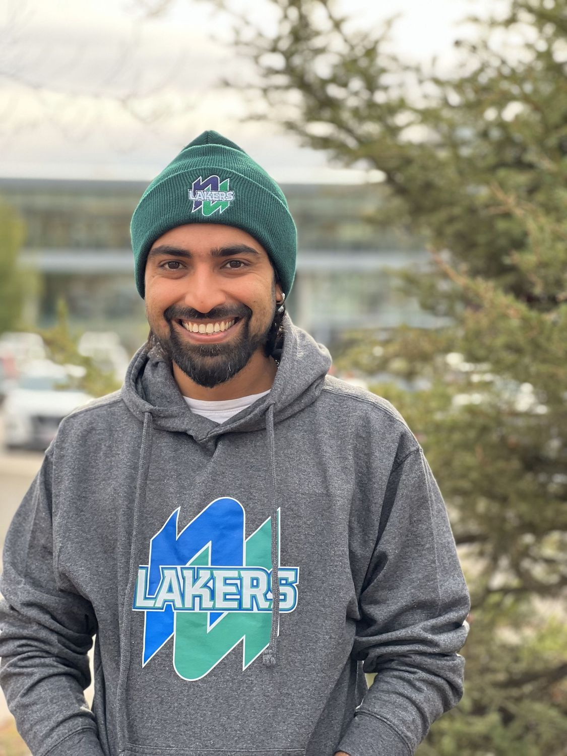 Forest Green Lakers Beanie