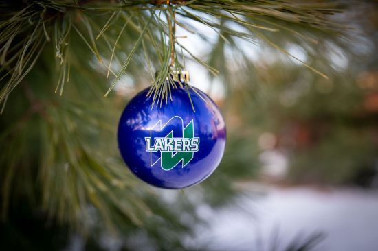 Blue Lakers Holiday Ornament