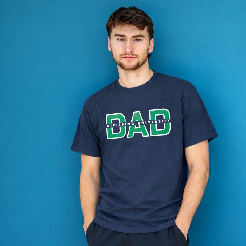 Nipissing Lakers Dad Tee- Navy/Green