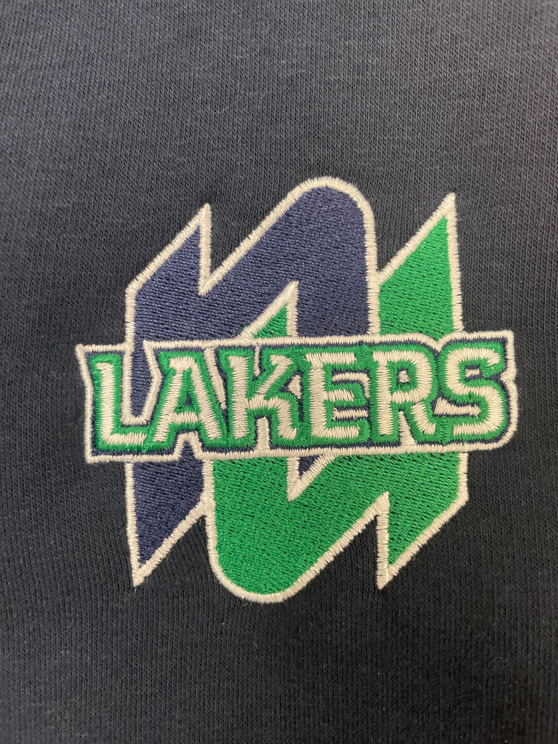 Heathered Grey Embroidered Lakers Quarter-Zip