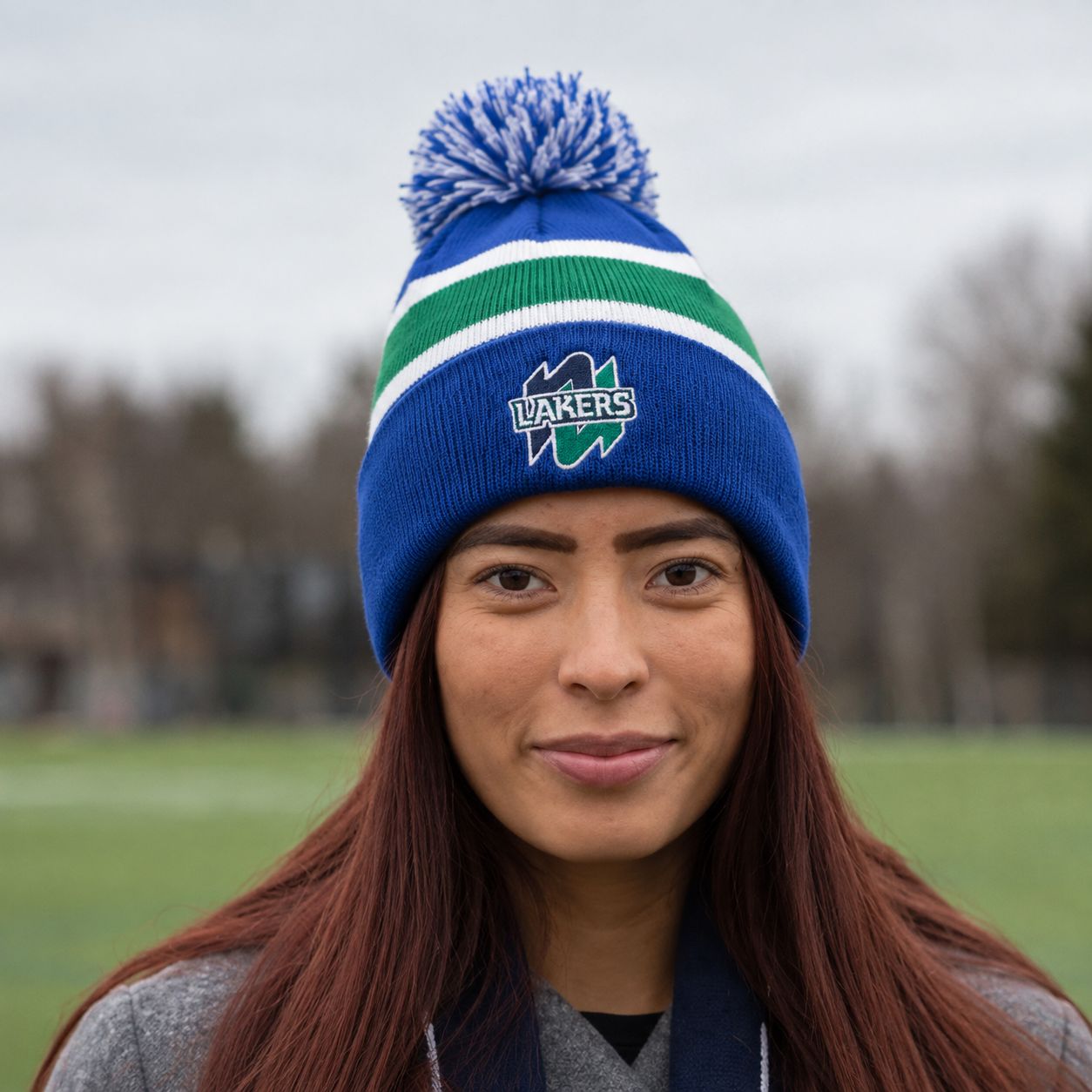 Lakers Spirit Striped Toque Lakers Spirit Striped Toque