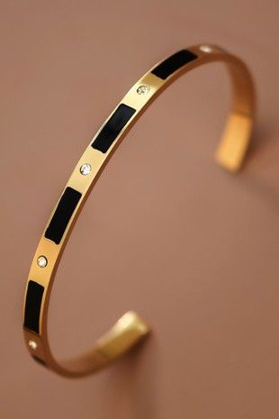 Stainless Steel Bangle-Black