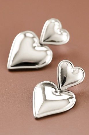 Stainless Steel Heart Drops