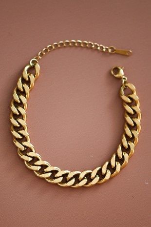 Stainless steel chain link bracelet
