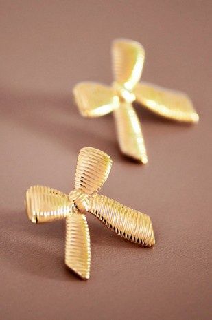 Stainless Steel Bow Tie Studs