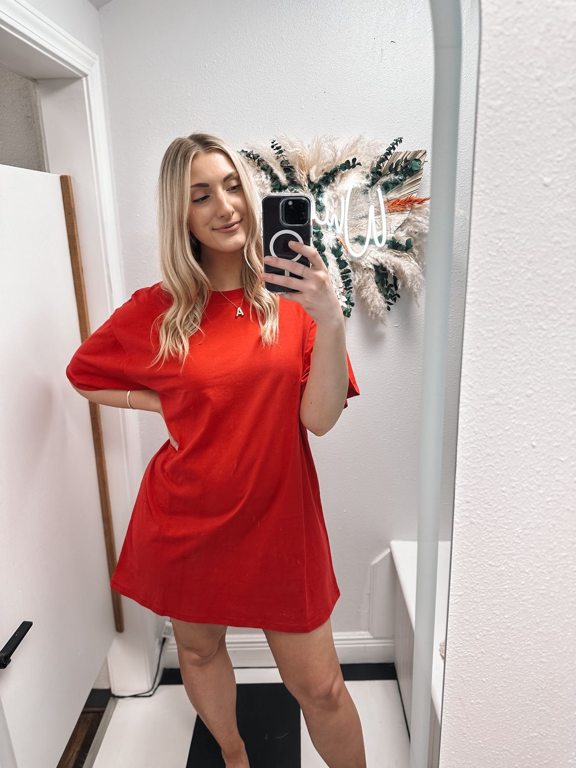 ROUND-NECK T-SHIRTS DRESS