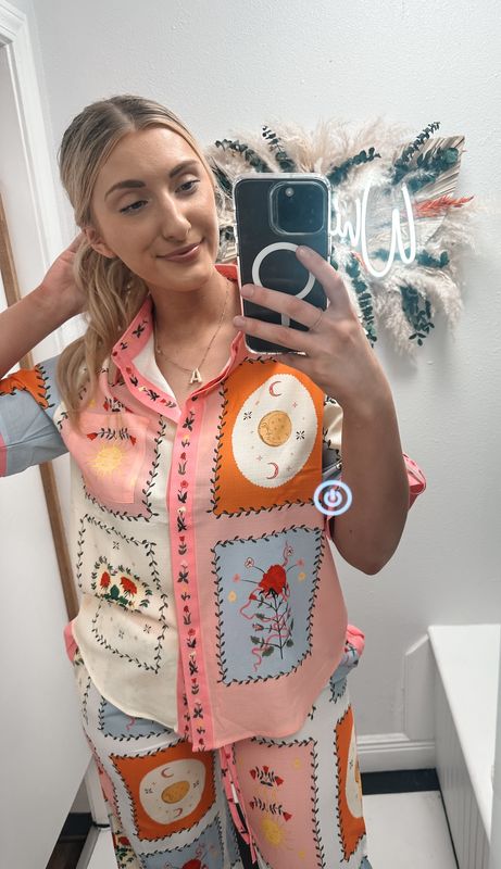 Printed Shirt and Pant Set