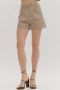 Solid high waist shorts.
