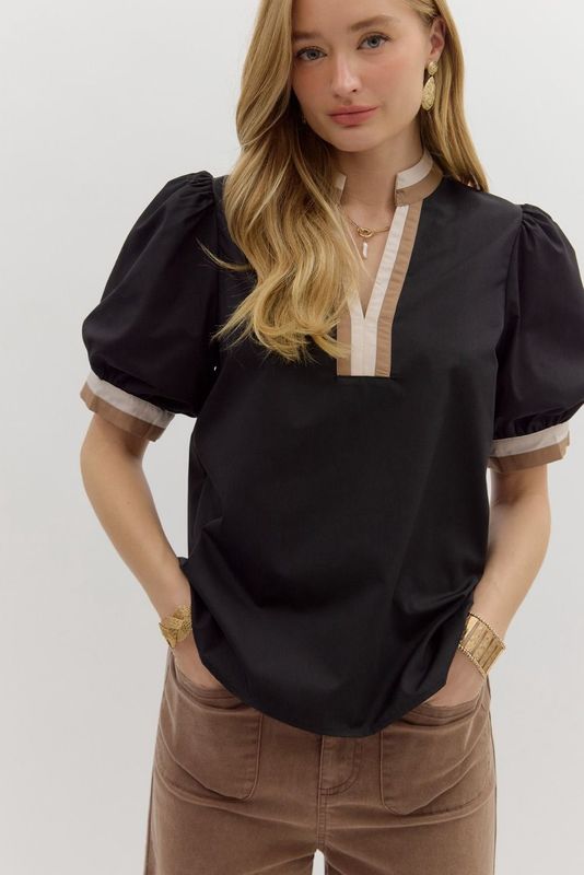 Solid short bubble sleeve multicolor band finish