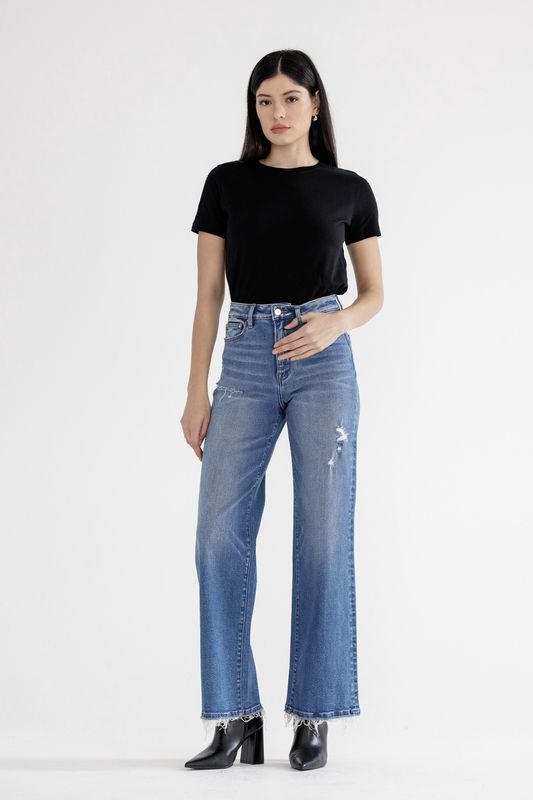 STRETCH SUPER HIGH RISE WIDE LEG