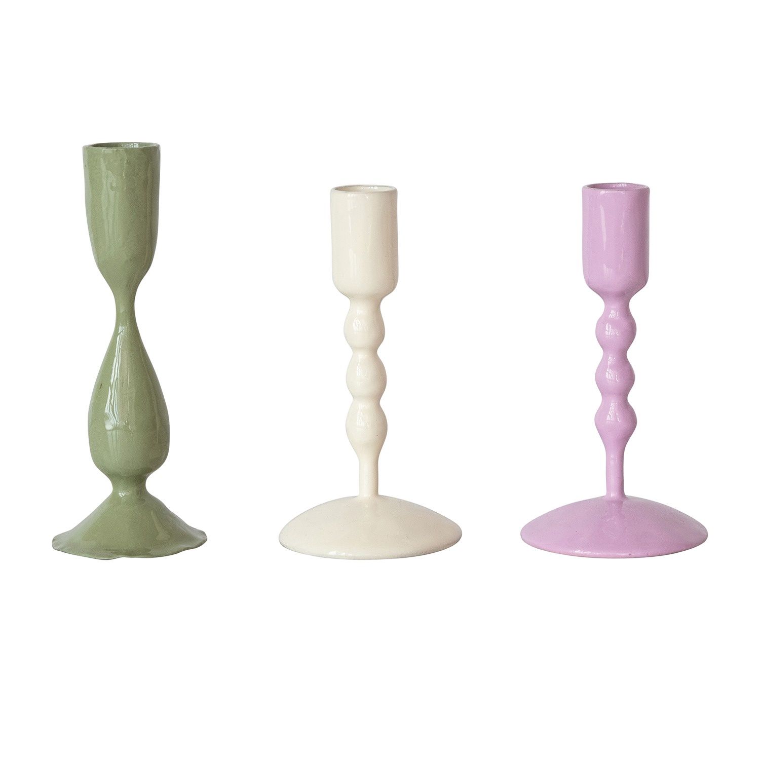 enameled metal taper holders