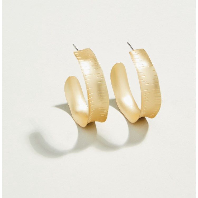 Queenie Hoop Earrings Gold