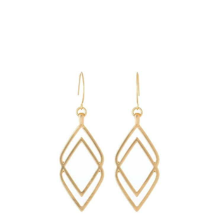 Deco Drama Earrings Gold