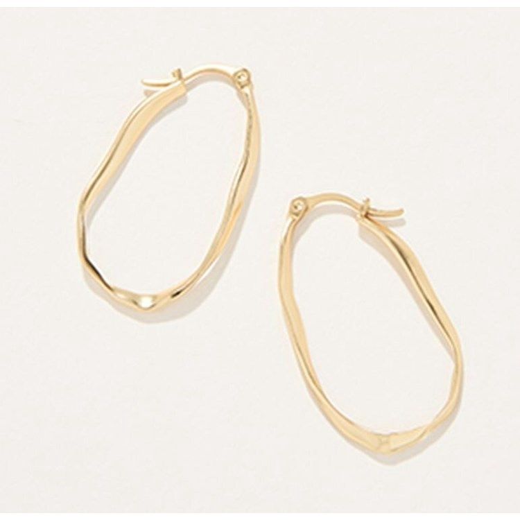 Isle of Hope Hoop Earrings Gold
