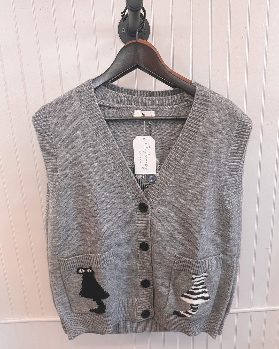 Whimsical Cat Vest
