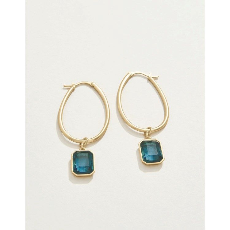 Chateau Hoop Earrings Navy