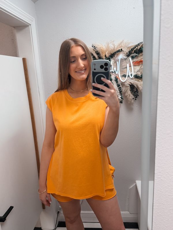 Oversized Top And Shorts Matching Set