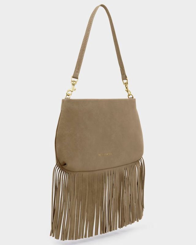 Cali Suedette Fringe Small Shoulder Bag