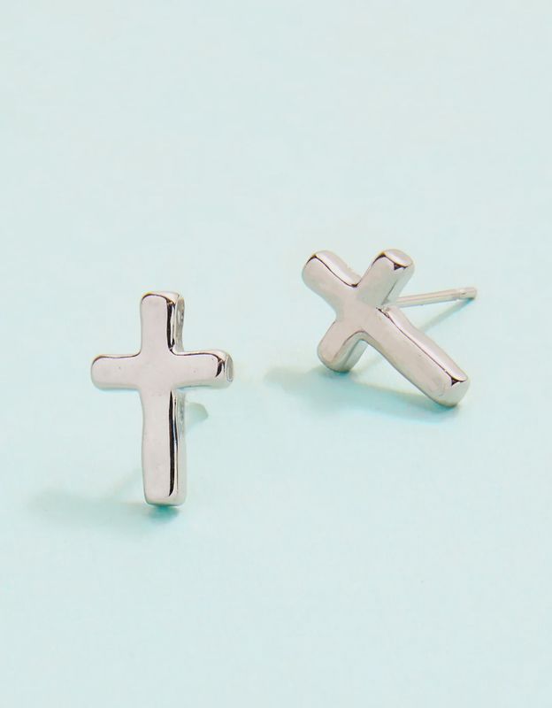 Cross Stud Earrings