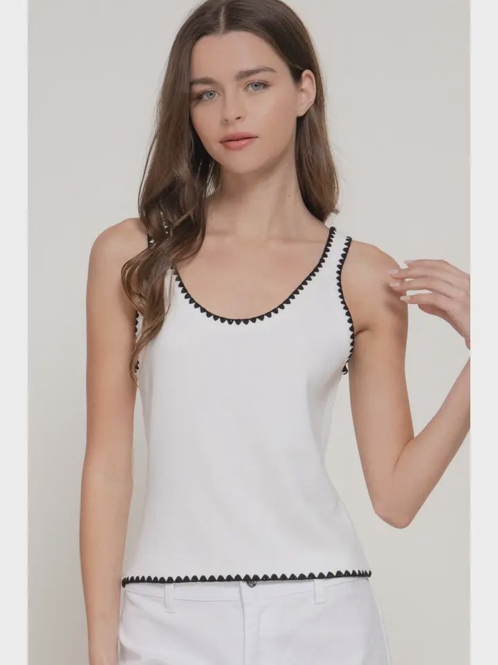 Contrast Cutie Sweater Top