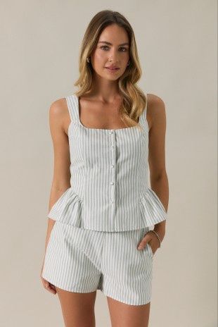 Coastal Breeze Peplum Set