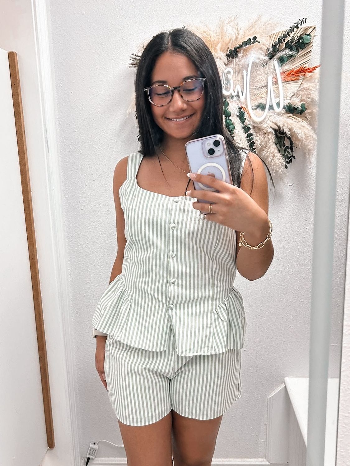 Coastal Breeze Peplum Set