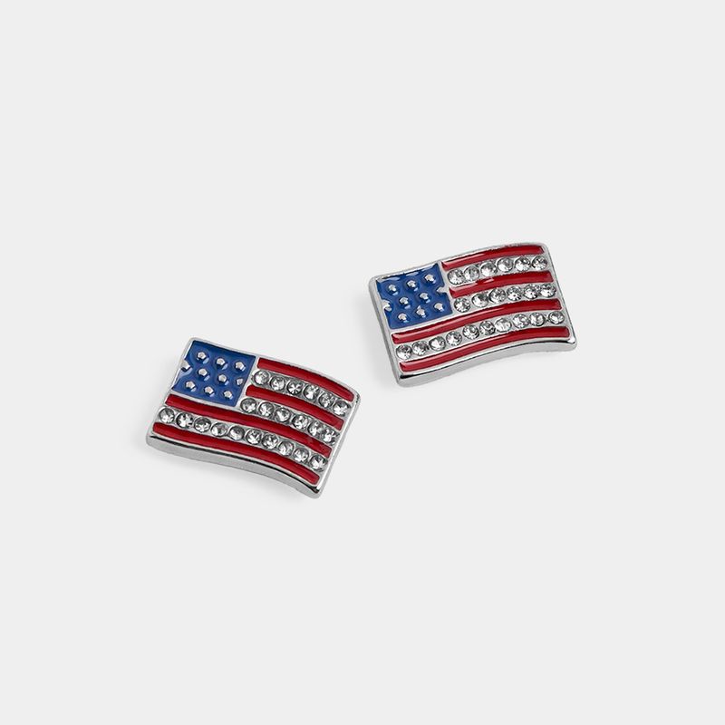 Whispers Flag Stud Earrings