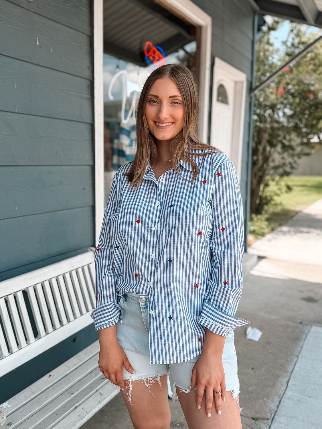 Star Spangled Charm Button Down