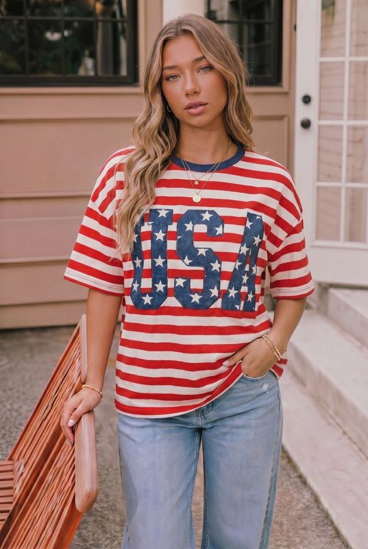 Stars &amp; Stripes USA Graphic Tee