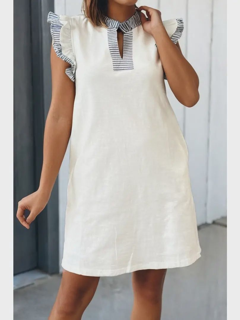 Harbor Grace Ruffle Sleeve Dress