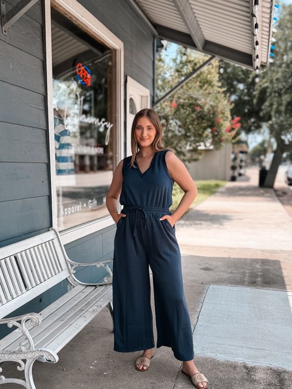 Midnight Ease Wide-Leg Jumpsuit