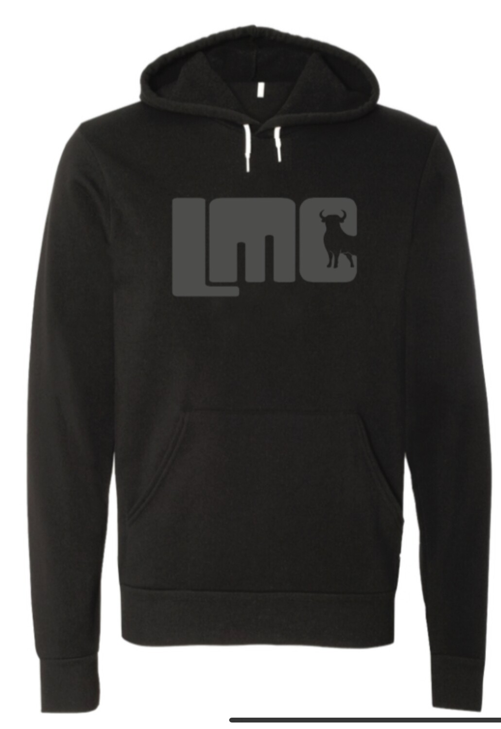 LMC Black Hoodie with Gray Logo-Adult-Medium
