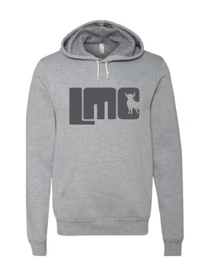LMC Gray Hoodie with Dark Gray Logo-Adult-Medium