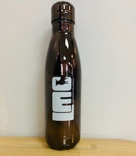 Charcoal Metal Water Bottle with LMC Bull Logo